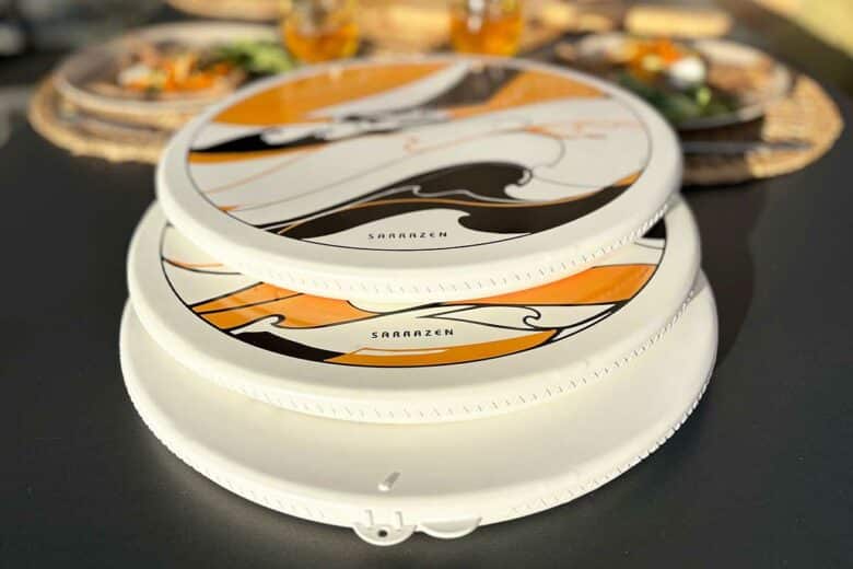 Les boîtes à crêpes Sarrazen.