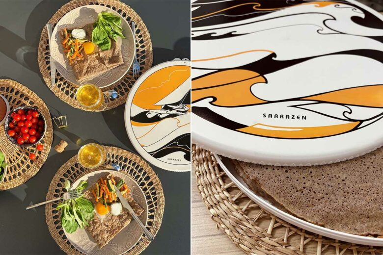 Une boite spéciale pour la conservation des crêpes à plat.