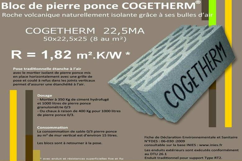 Caractéristiques du bloc Cogetherm.