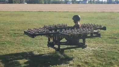 Test de vol du prototype de la moto volante.