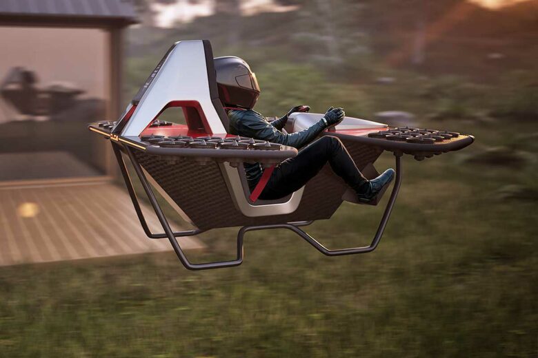 La moto volante SOLO de LEO Flight.