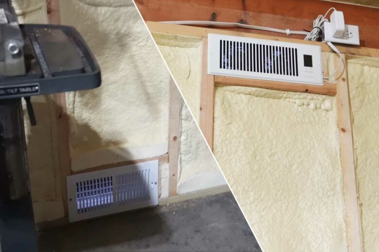 L'intérieur de l'installation.