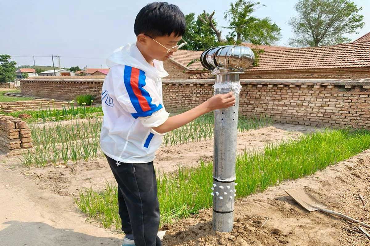 L'inventeur et son système anti sécheresse.