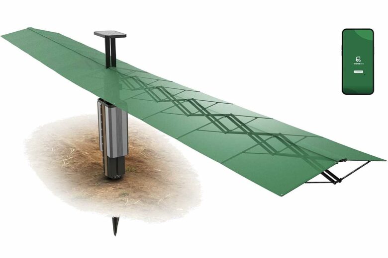 Le système de protection de vignes Canopée de Bienesis.
