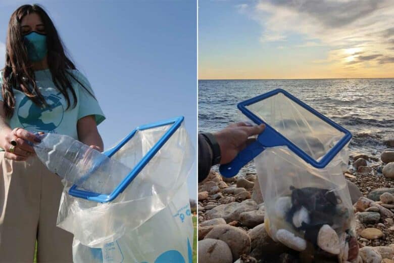 Le Vid'Tout utilisé sur un nettoyage de plage.