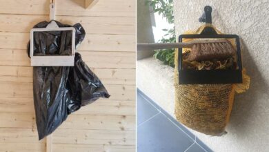 Il invente un accessoire qui permet de maintenir un sac poubelle ouvert en toutes circonstances. Crédit photo : VID'TOUT