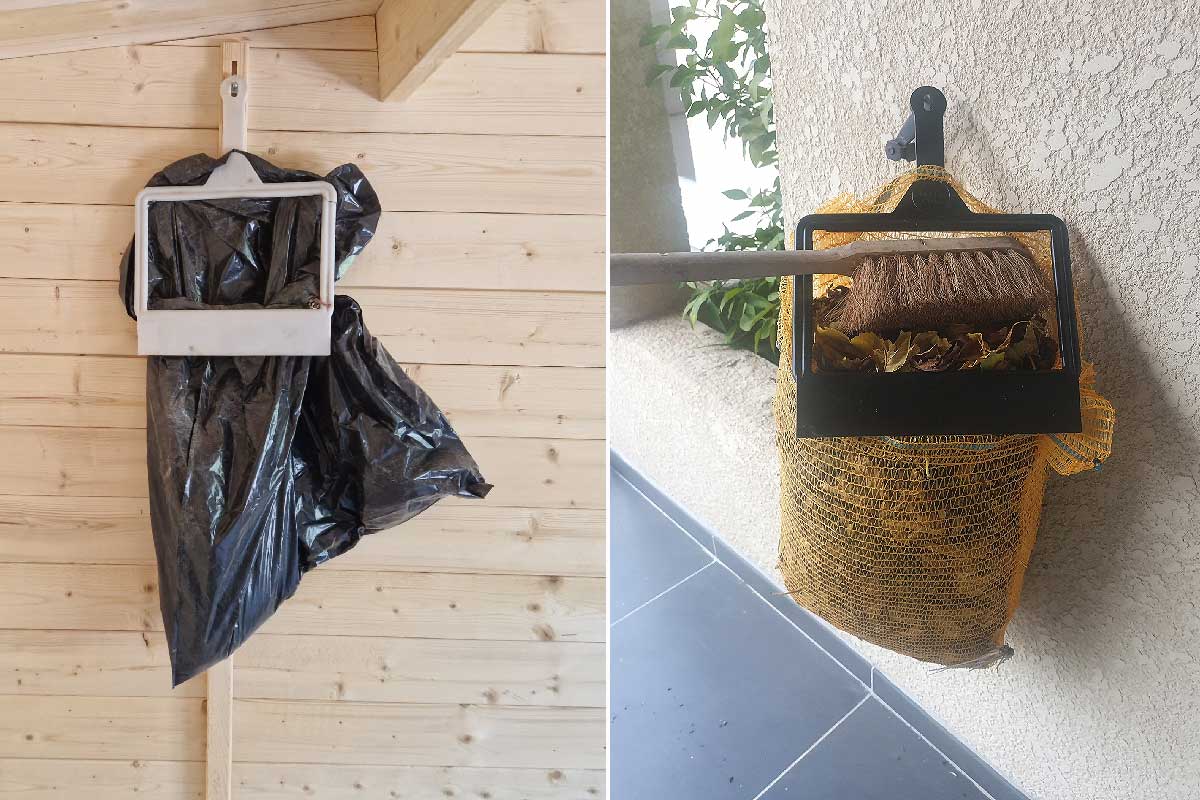 Il invente un accessoire qui permet de maintenir un sac poubelle ouvert en toutes circonstances. Crédit photo : VID'TOUT