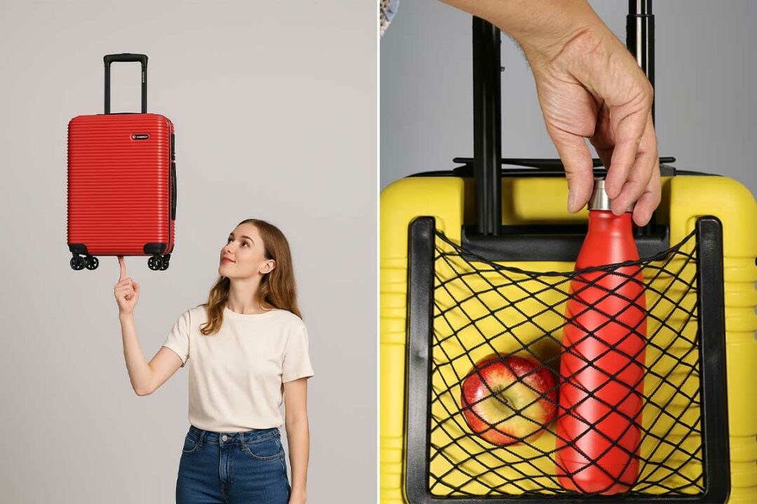 Une valise cabine légère et bien pensée.