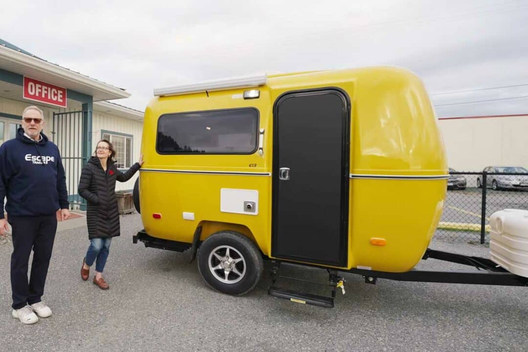 La mini-caravane E13 d'Escape Trailer.