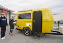 La mini-caravane E13 d'Escape Trailer.