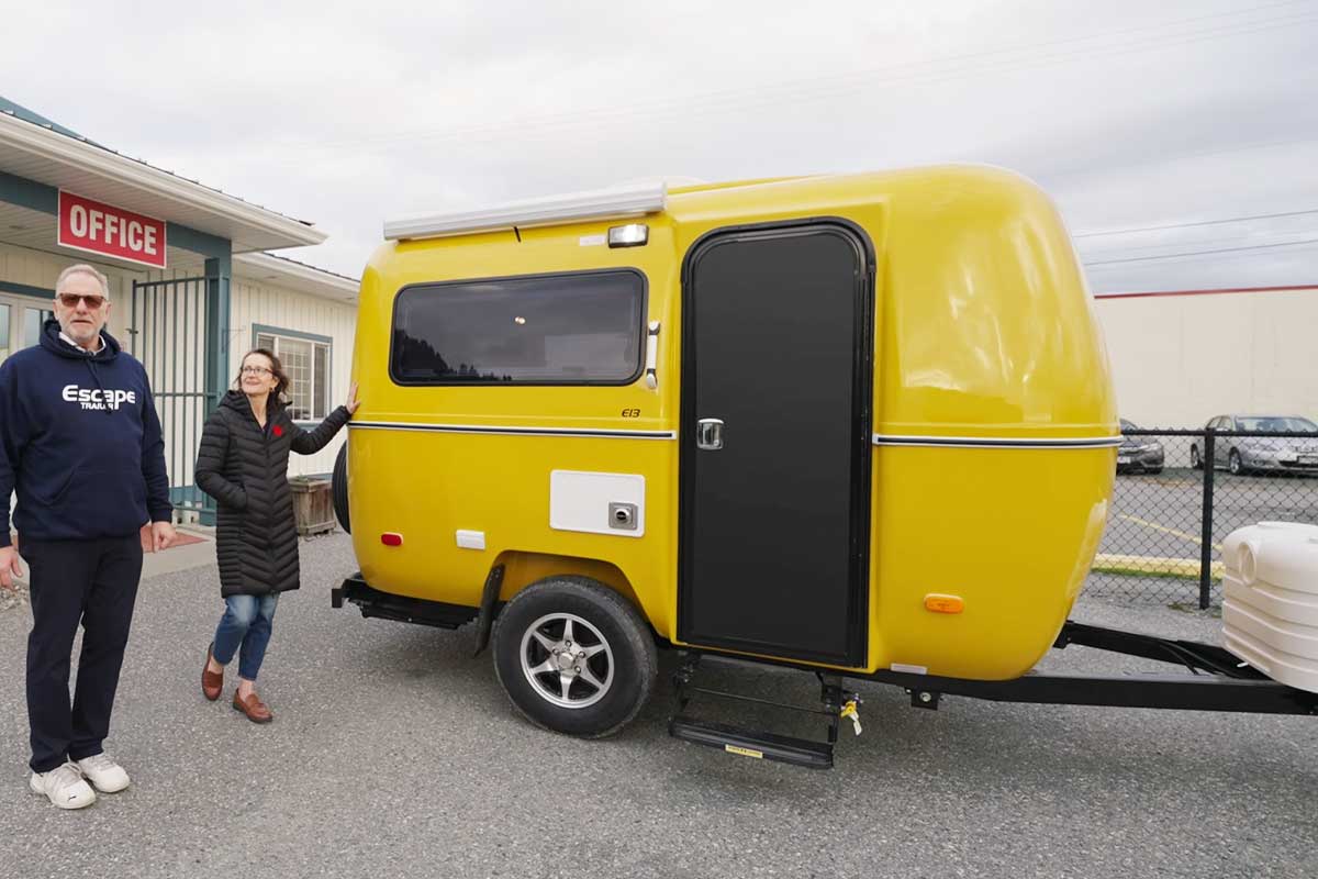 La mini-caravane E13 d'Escape Trailer.