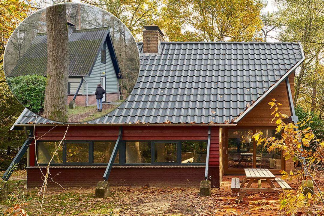 Une maison en A rénovée.