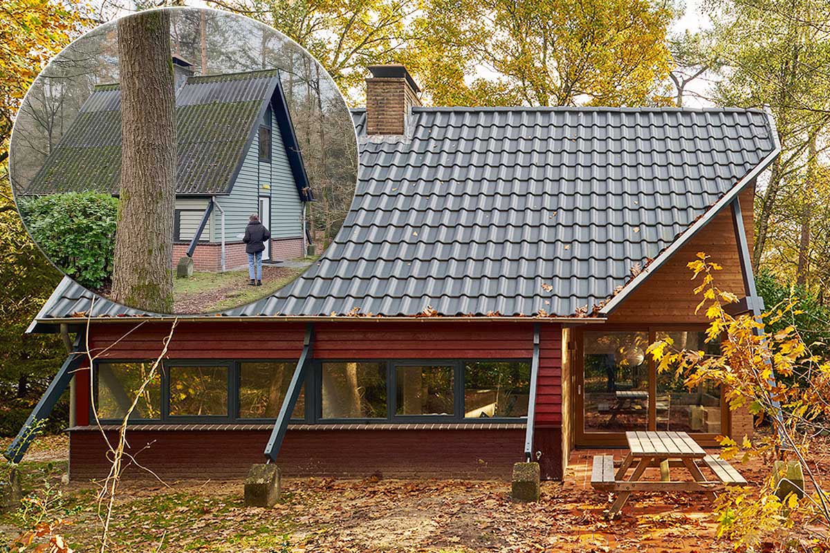 Une maison en A rénovée.