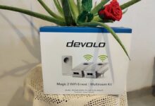Le packaging du devolo Magic 2 WiFi 6 Next, prêt à transformer les zones mortes en zones connectées.