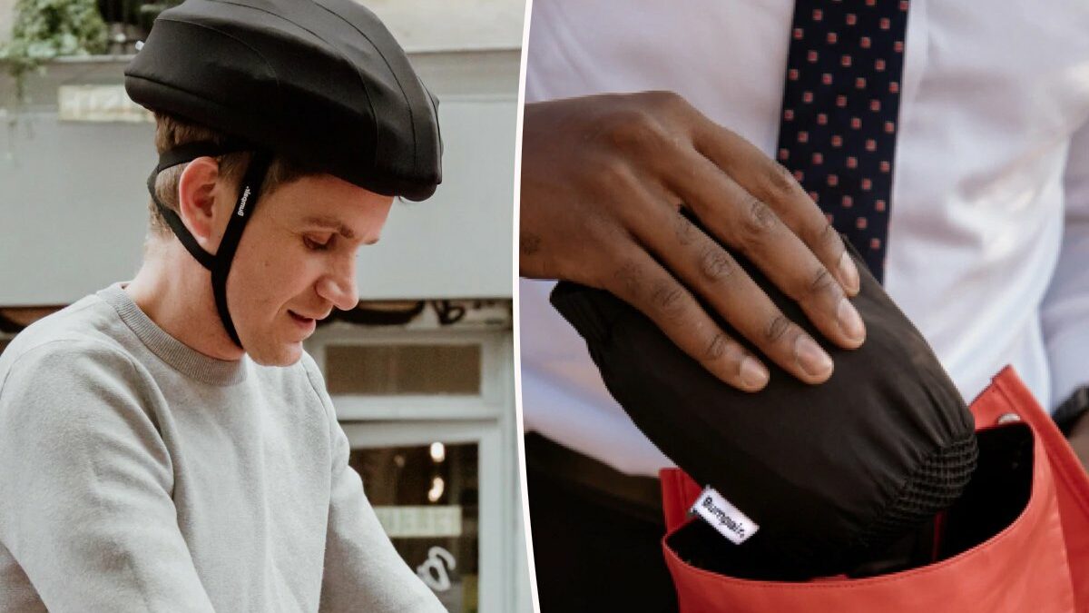Bumpair : cet étonnant casque de vélo gonflable tient dans un