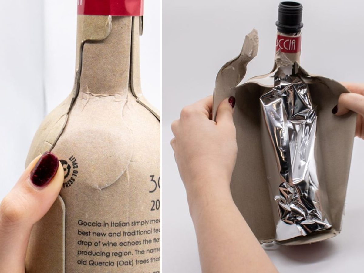 Ils inventent la bouteille de vin en papier recyclé… et font un