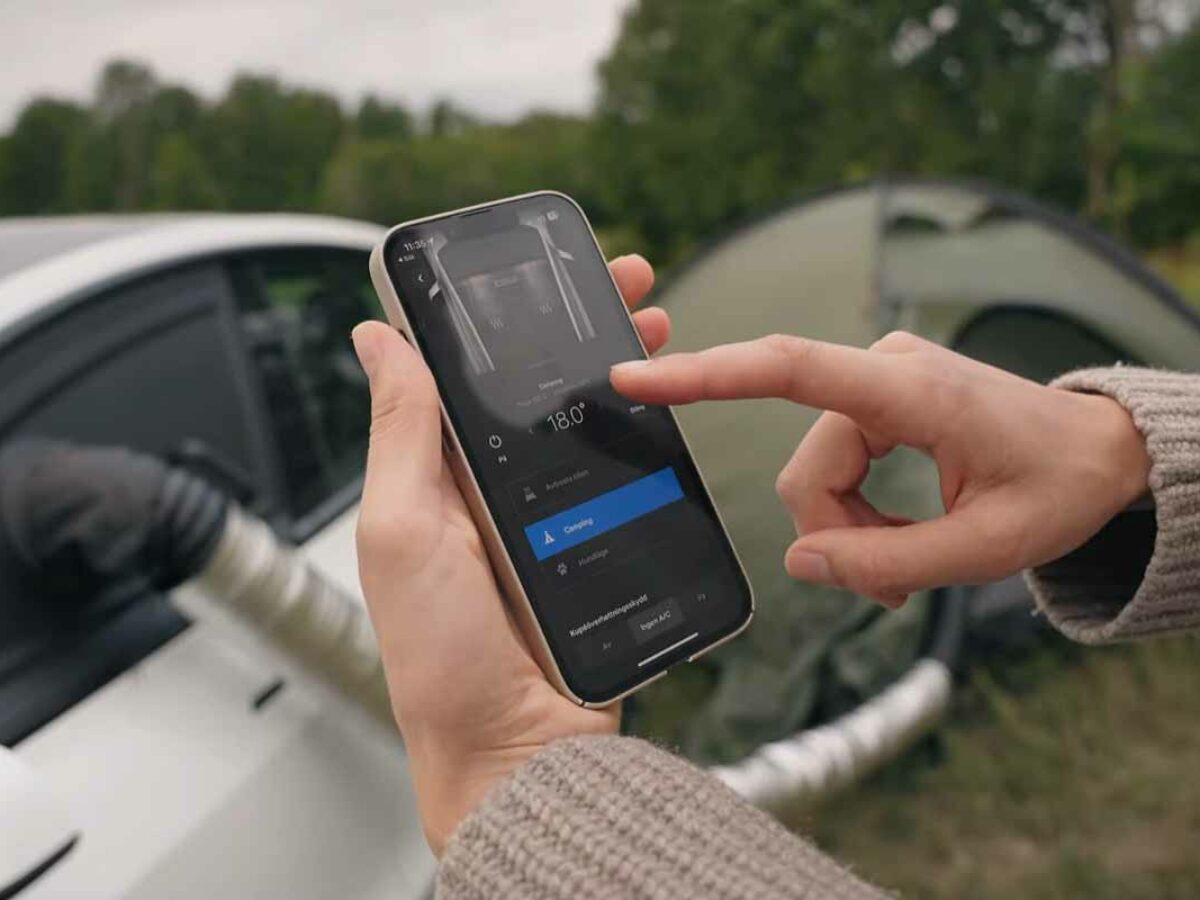 Campstream : l'invention d'un dispositif pour climatiser ou chauffer une  tente avec une voiture électrique - NeozOne