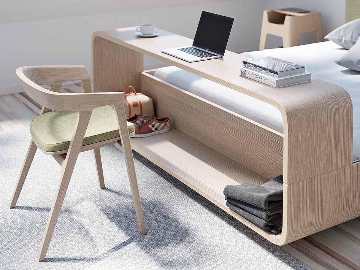 L'invention d'un lit intelligent avec une table amovible intégrée pour  optimiser l'espace - NeozOne
