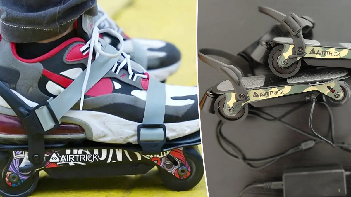 Airtrick invente les E-Skates, des patins à roulettes innovants et  électriques à fixer sur n'importe quelle basket ! - NeozOne