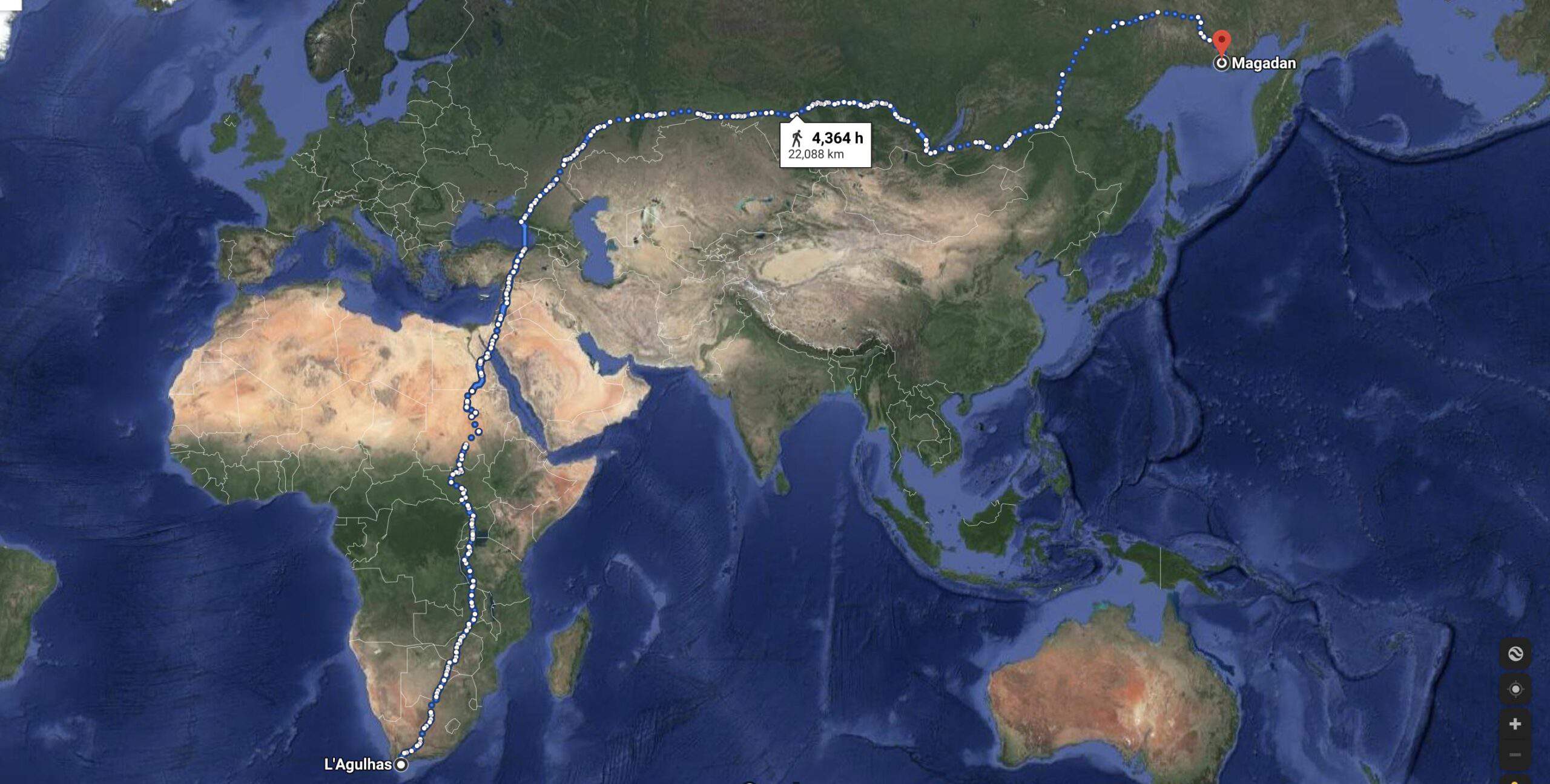 Long de 18 755 km, voici le parcours du plus long trajet en train