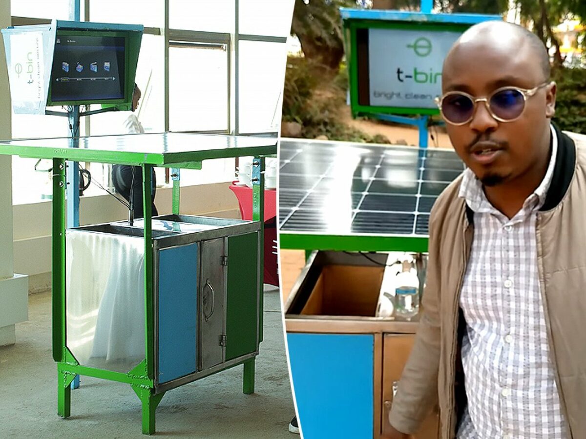 Un kenyan invente une poubelle intelligente et solaire qui offre la Wifi et  sensibilise les habitants au tri des déchets - NeozOne